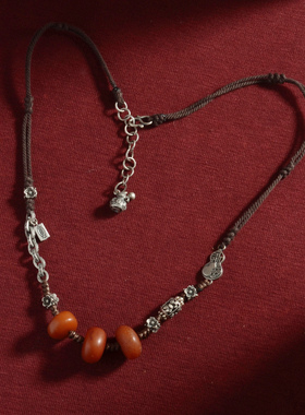 以之原创 文艺时尚气质民族风吊坠项链