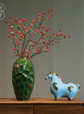 手工简约现代陶瓷景德镇花瓶新品