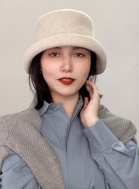 大头围显脸小百搭卷边礼帽