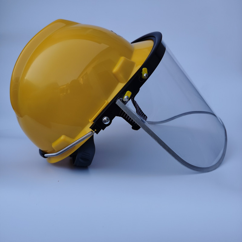 Safety helmet protective mask anti splash impact mask chemical mask dust labor protection grinding welding full face screen