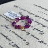 South Africa Shukula glass red gravel ring 18k (Shuoning) AZB18430