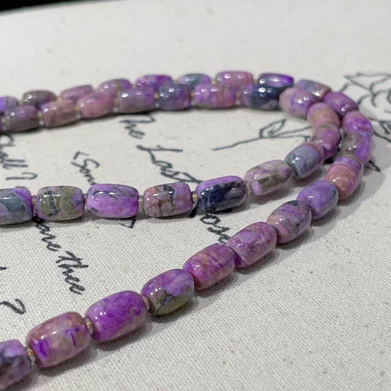 南非舒俱来泥地樱花粉桶珠项链18k/45cm（宝善）AZB10233,淘宝优惠券,粉丝福利购,淘宝优惠卷