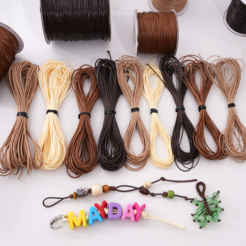 1mm韩国蜡线绳彩色手工编织diy饰品配件蜡绳文玩手链项链挂绳皮绳 - 图0