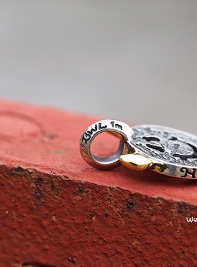 情侣项链礼物恶魔银吊坠