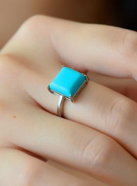 祈禧男女款S925纯银镶嵌戒指空托