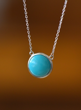 男女款S925纯银玉石镶嵌吊坠空托