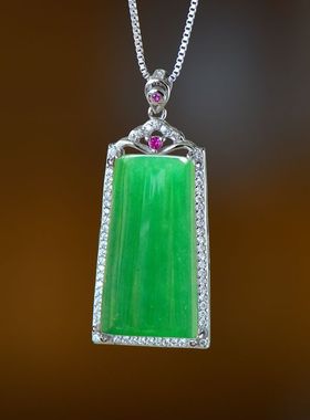 女款S925纯银DIY镶嵌吊坠空托