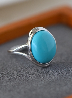 男女款S925纯银DIY镶嵌戒指空托