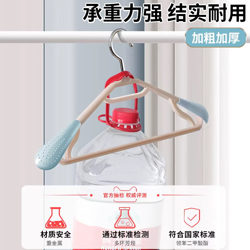 加粗加长大衣架家用挂衣无痕晾成人衣服架防肩角衣撑卧室收纳护衣