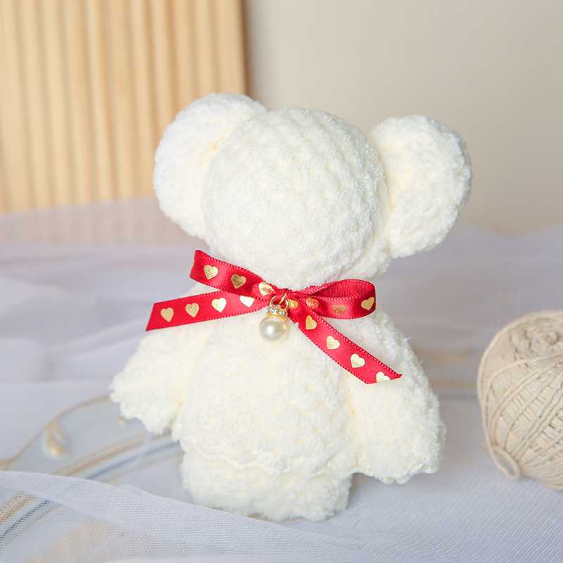 小熊毛巾伴手礼结婚送伴娘礼品喜糖店喜铺用品糖盒礼盒搭配小礼物 - 图2