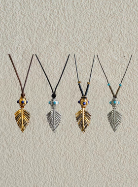 MONSECRET  【佳雪佳敏直播精选】摇曳棕榈长项链复古毛衣链