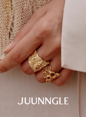 JUUNNGLE/洲谷 开口戒指女男小众原创轻奢高级感可调节礼物送女友