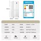 Ultra-thin Haier refrigerator 490 liters zero built-in Leader white cross door household first-class energy efficiency flagship store
