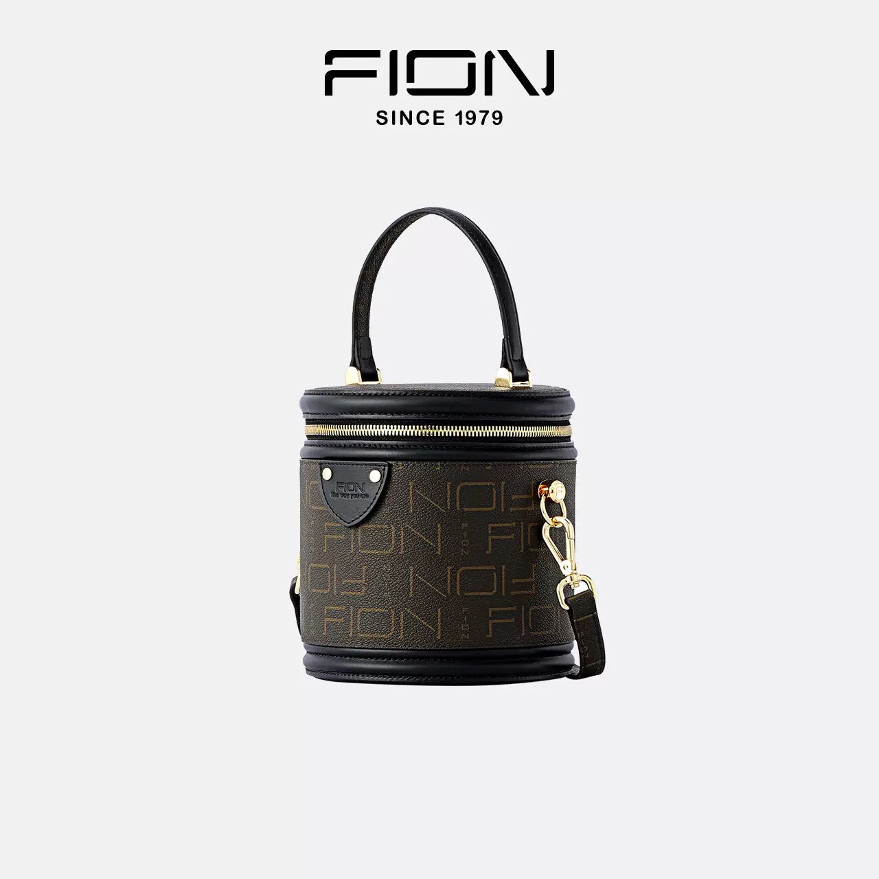 Fion Fion/菲安妮新款水桶包女小圆包ins风包包斜挎包手提包FAAFJGC064_虎窝淘