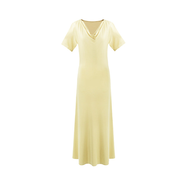Swing collar dress minimalist ກະທັດຮັດເຫມາະ
