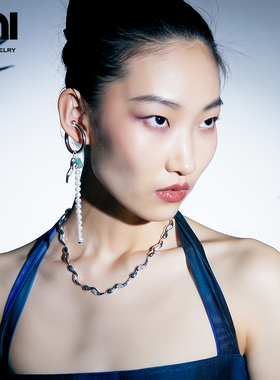 UNI优霓竹叶进化论系列竹叶拼接项链百搭新款ins风锁骨链小众设计