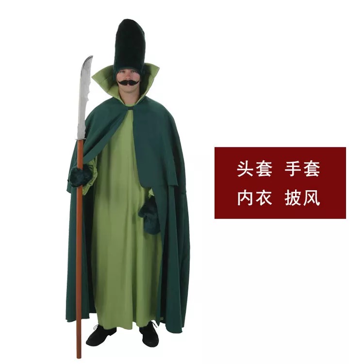 COS儿童节绿野仙踪舞台剧城市守卫卫兵卫士战士门卫武士战士服装 - 图2