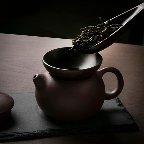 实木投茶器茶漏整木投茶器漏斗茶叶导茶入壶取茶器茶簸箕茶道零配 - 图1