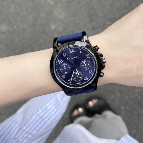 欧美原宿风时尚潮流青少年炫酷个性大表盘休闲高级感手表男款考试 - 图2