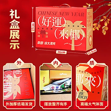 南国八方来财零食集会礼盒1248g[21元优惠券]-寻折猪