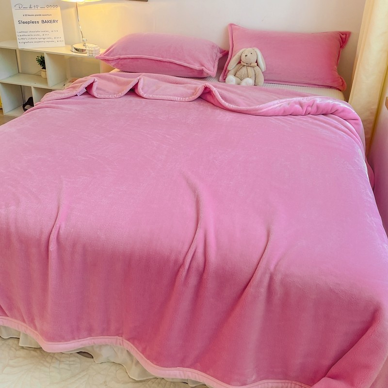 法兰珊瑚毛毯铺床毯冬季加厚垫床毯子床上铺盖毯床垫毯牛奶绒床单