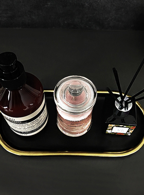 样板间香薰蜡烛托盘摆件套装