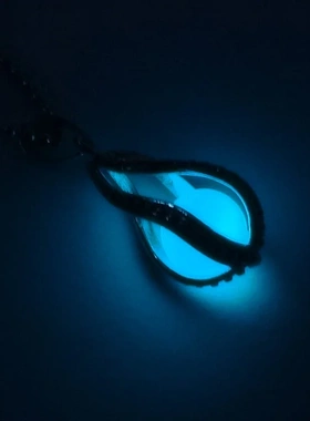 Classic Water drop luminous necklaces Hollow Glow In The