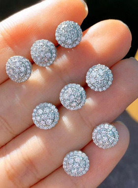 Earrings Full Round Earrings Sweet Female Student Earrings