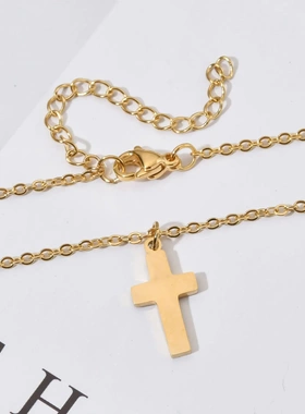 Fashion Cross Necklace For Women Stainless Steel Pendant
