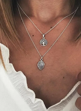 Vintage Multilayer Necklaces & Pendants For Women Cross