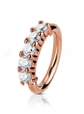 Piercing Copper Accessories Single Row Nose Ring Earrings