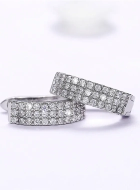 Dainty U Shaped Hoop Earrings for Women Silver Color Circle