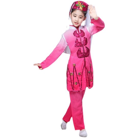 Children's Hui, Baoan and Uzbek dance costumes, kindergarten ethnic minority costumes, performance costumes