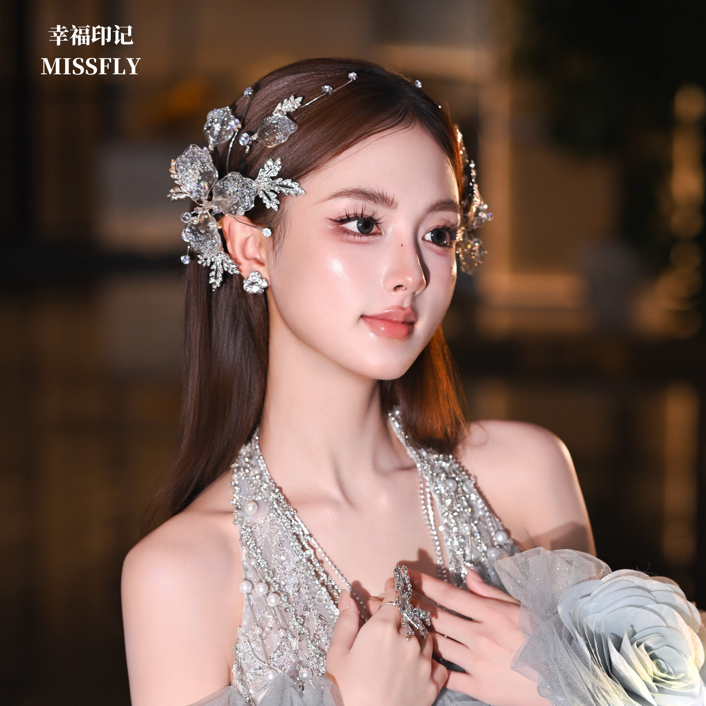 新娘婚礼结婚水钻水凝胶叠戴对夹发夹边夹头饰发饰婚纱礼服配饰品,淘宝优惠券,粉丝福利购,淘宝优惠卷