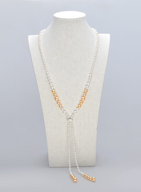 珠宝展爆款渐变韩国百搭套装项链