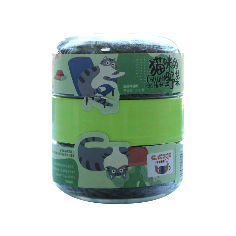 心然猫咪的野菜猫零食木天蓼叶猫草猫薄荷35g - 图0