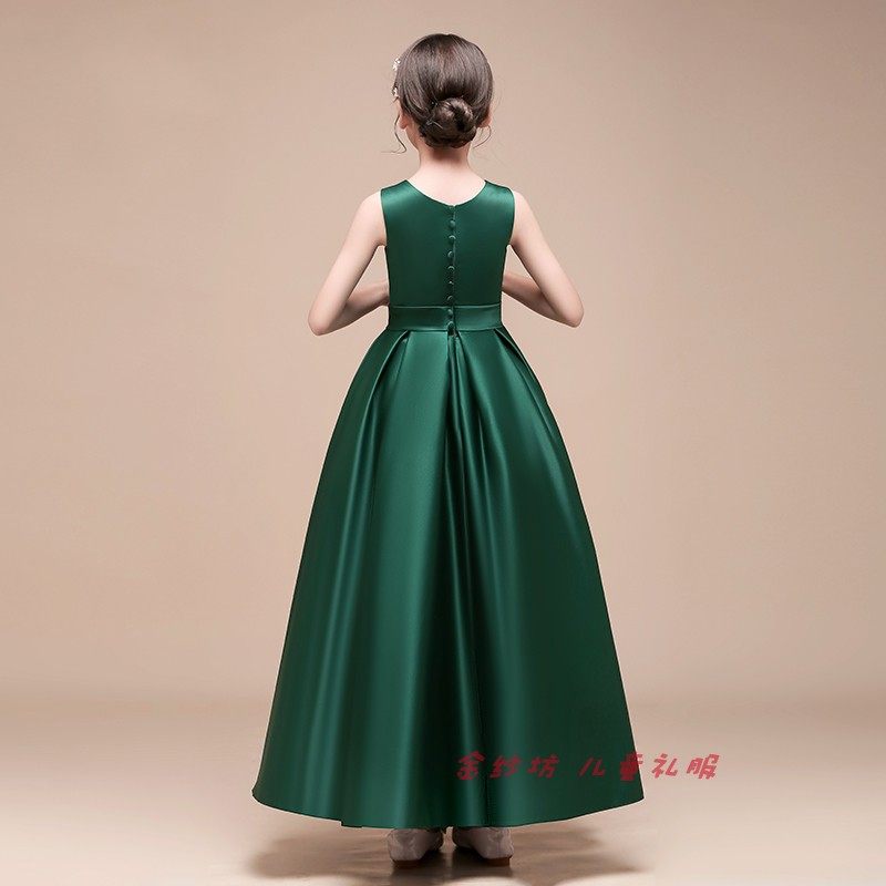 儿童女公主裙礼服高端洋气黑色钢琴走秀女童合唱演出服中国风红秋,淘宝优惠券,粉丝福利购,淘宝优惠卷