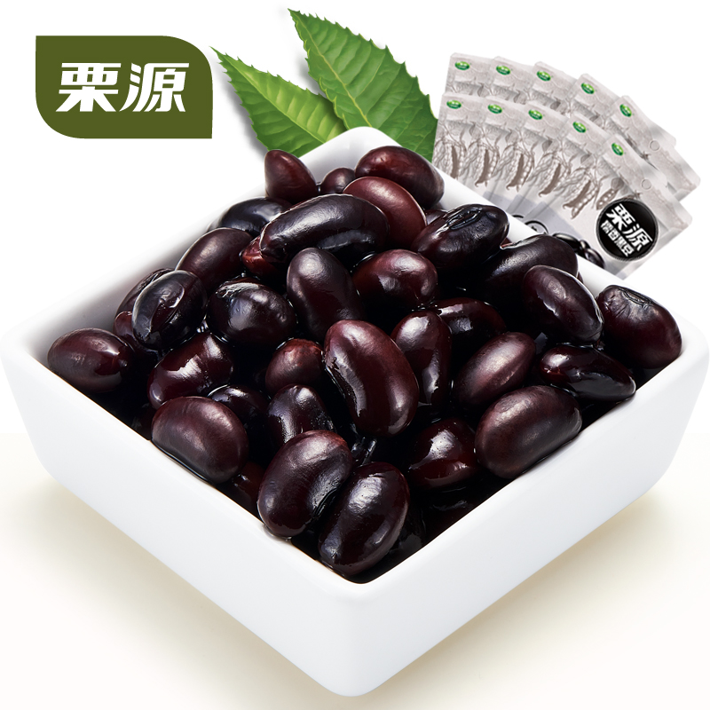 【栗源】68g*10大黑豆糯香黑豆零食680g特产食品即食熟黑豆小吃 - 图0