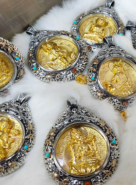 缘来由你九宫八卦本命佛唐卡吊坠