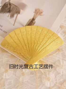 树脂相框装饰配件欧式金色蝴碟结仿珍珠链条挂饰扇子挂件墙面装饰