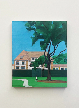 南岛的葵原创插画风景装饰画