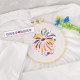 ມື embroidered fireworks ຮູບແບບ diy ອຸປະກອນການຊຸດເຄື່ອງນຸ່ງຄູ່ embroidered peach ຫົວໃຈບວກກັບນ້ໍາ soluble ຂອງຂວັນສະຕິກເກີ