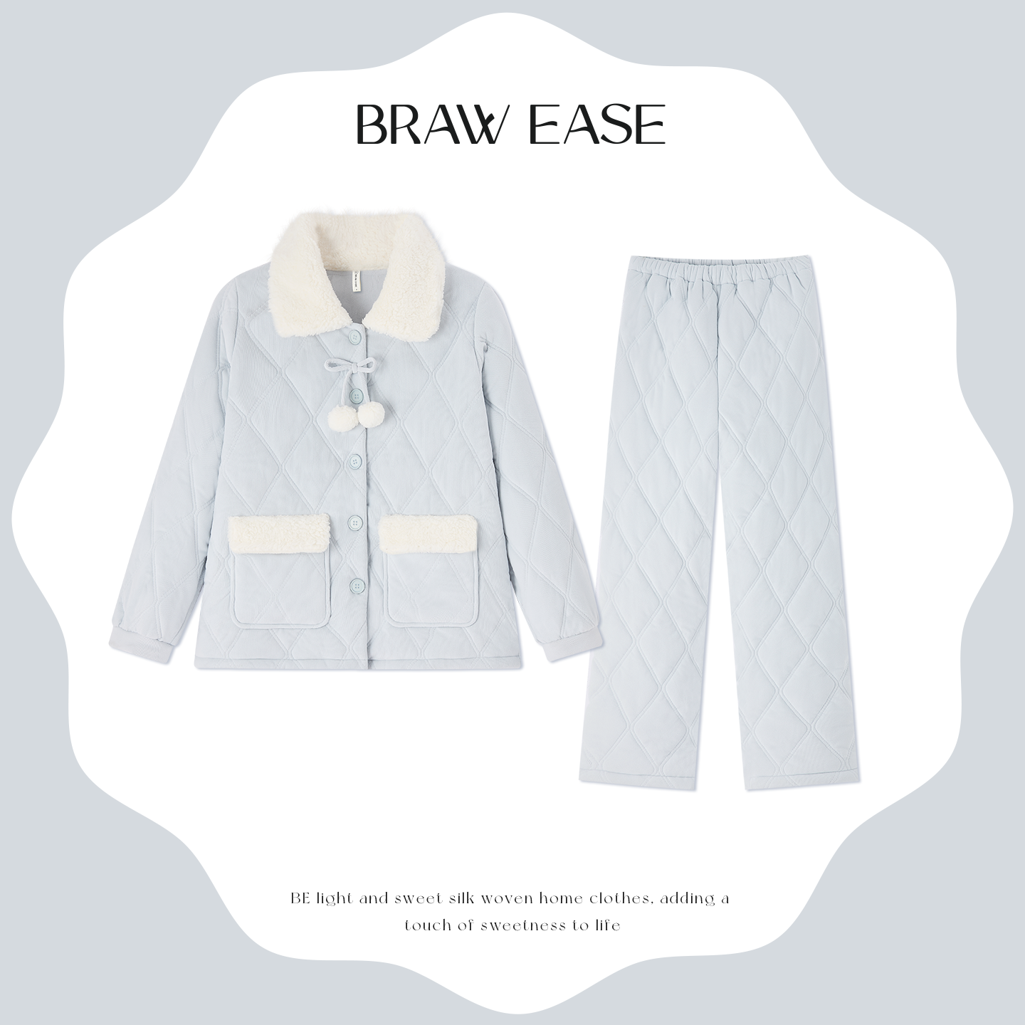 BE珊瑚绒特厚三层夹棉睡衣女款冬季冬天加绒加厚可外穿秋冬家居服,淘宝优惠券,粉丝福利购,淘宝优惠卷