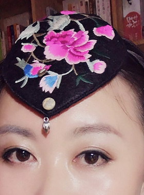 原创民族风绣花复古文艺海边发饰