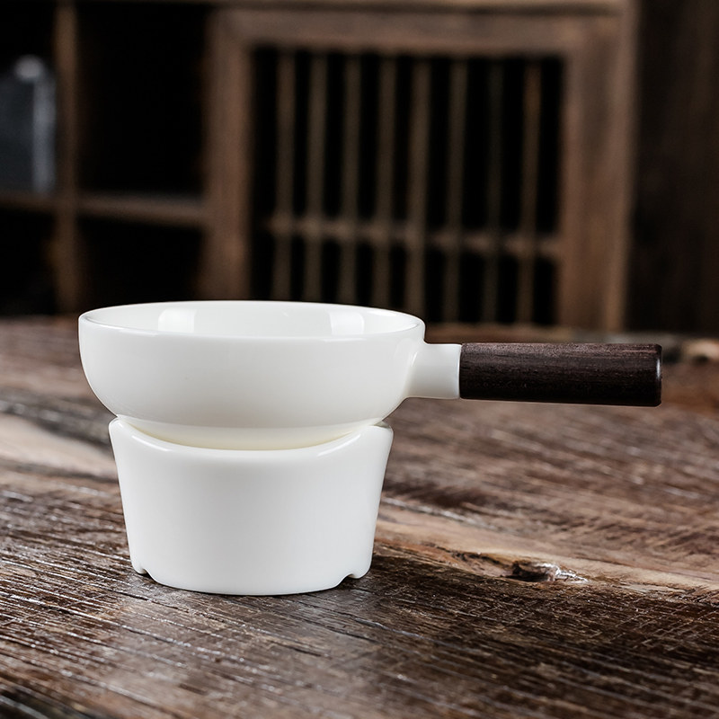 茶漏茶滤羊脂玉白瓷茶叶过滤网泡茶陶瓷公道杯一体滤茶器茶具配件,淘宝优惠券,粉丝福利购,淘宝优惠卷