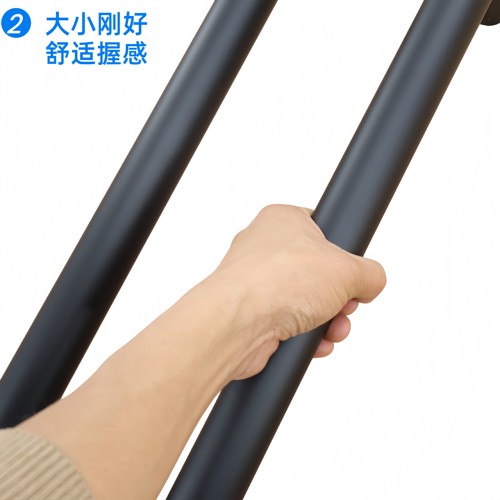 圆管不锈钢玻璃门大拉手简约中式黑色现代办公室木门把手金色扶手 - 图2