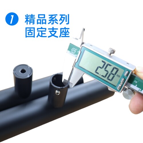 圆管不锈钢玻璃门大拉手简约中式黑色现代办公室木门把手金色扶手 - 图1