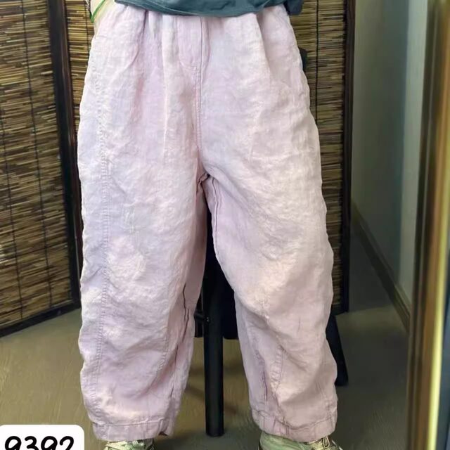 100% linen casual ninth pants ສໍາລັບແມ່ຍິງ