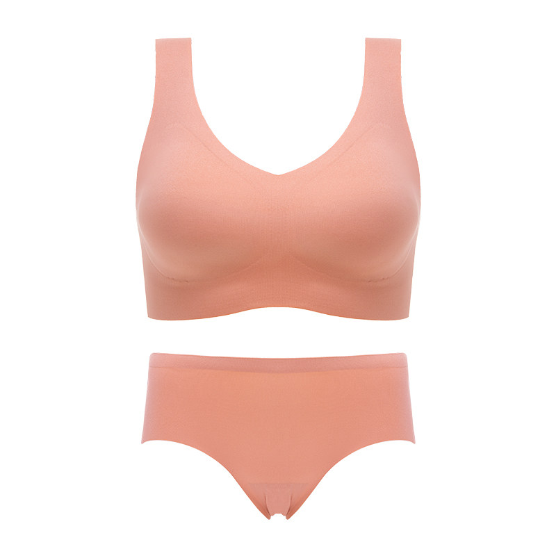 无尺码女超薄款无痕bra上托文胸 北极绒聚点文胸