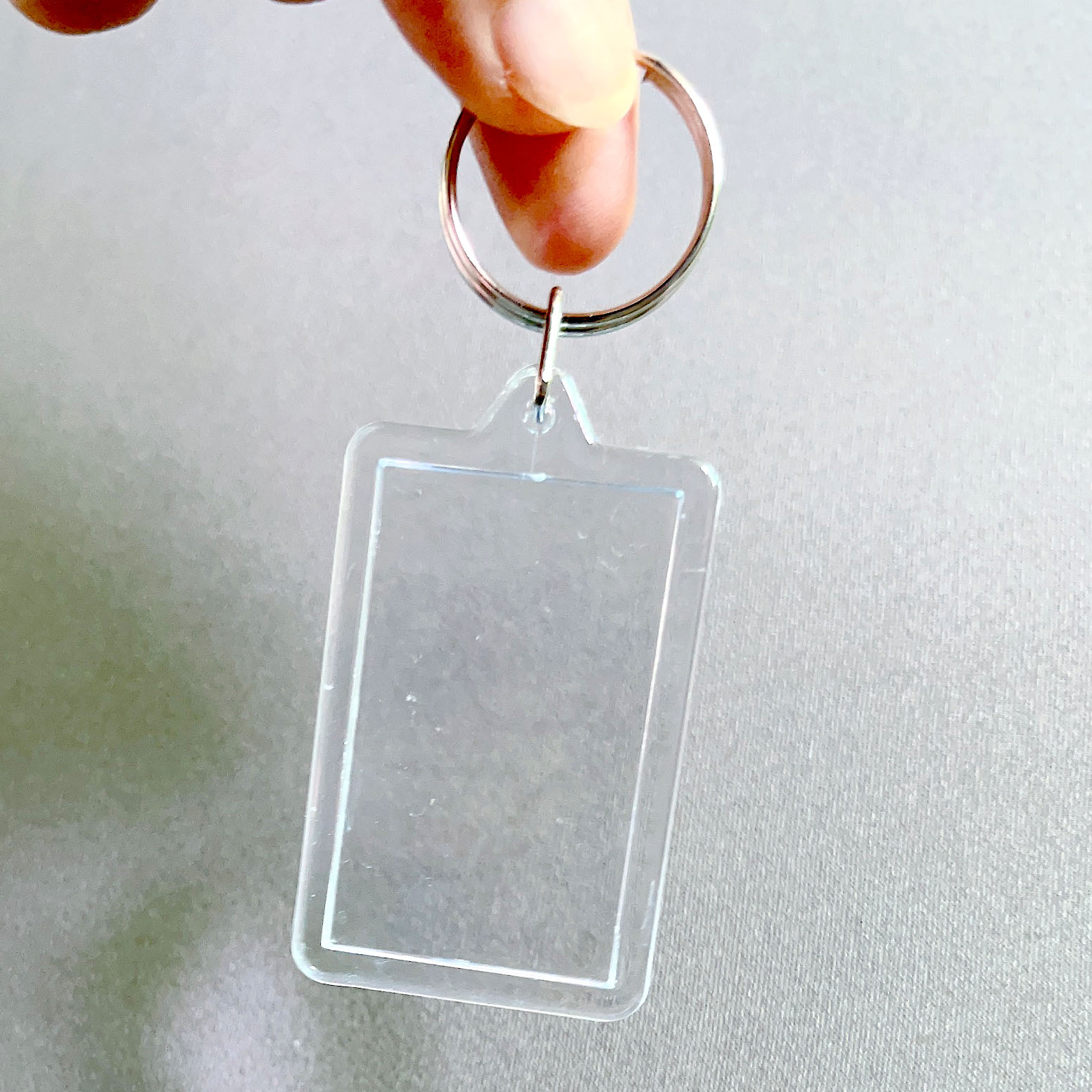 克亚力透明钥匙扣照片贴纸收藏保护壳创意DIY小挂件可放一寸照片 - 图2
